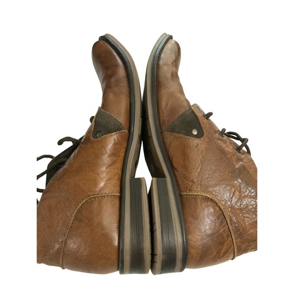 Lee Cooper Men's Size 11 Brown Leather Lace-Up Ankle Boots shoes - Picture 5 of 7